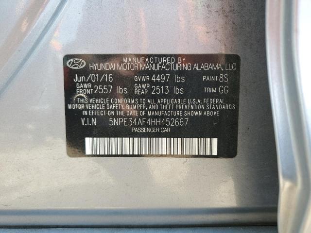 Photo 11 VIN: 5NPE34AF4HH452667 - HYUNDAI SONATA 