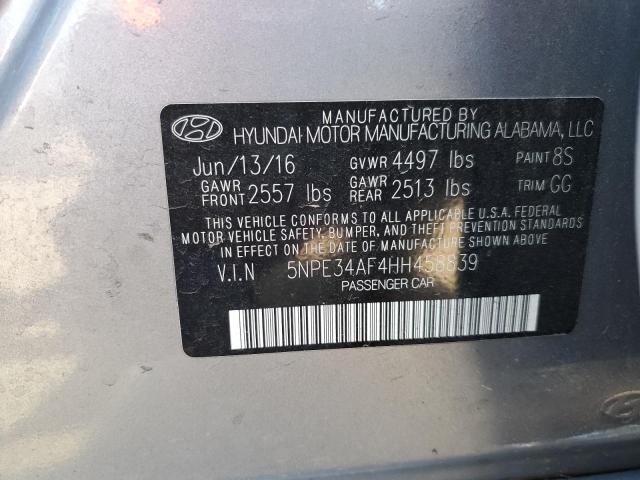 Photo 12 VIN: 5NPE34AF4HH458839 - HYUNDAI SONATA 