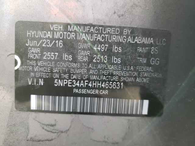 Photo 9 VIN: 5NPE34AF4HH465631 - HYUNDAI SONATA SPO 