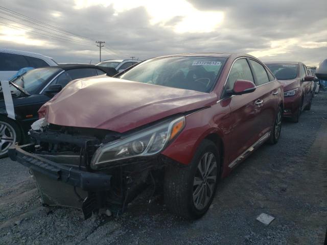 Photo 1 VIN: 5NPE34AF4HH468139 - HYUNDAI SONATA SPO 