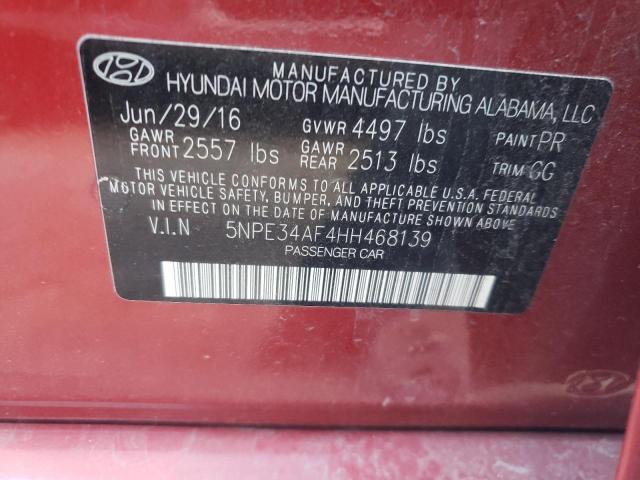 Photo 9 VIN: 5NPE34AF4HH468139 - HYUNDAI SONATA SPO 