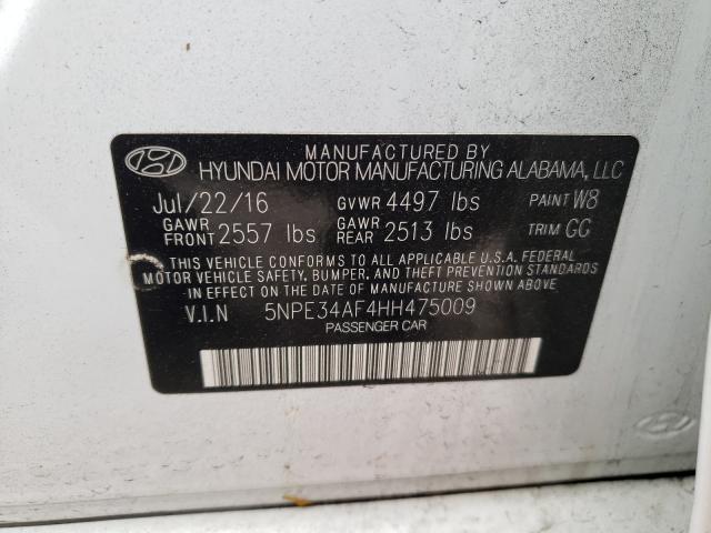 Photo 9 VIN: 5NPE34AF4HH475009 - HYUNDAI SONATA SPO 