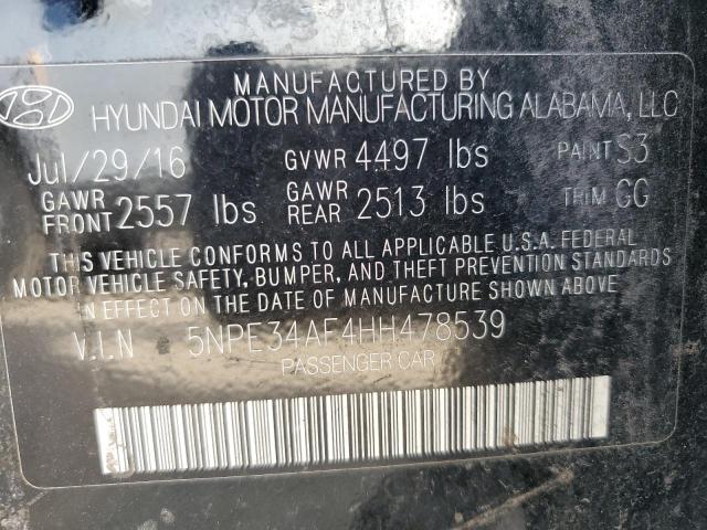 Photo 9 VIN: 5NPE34AF4HH478539 - HYUNDAI SONATA SPO 