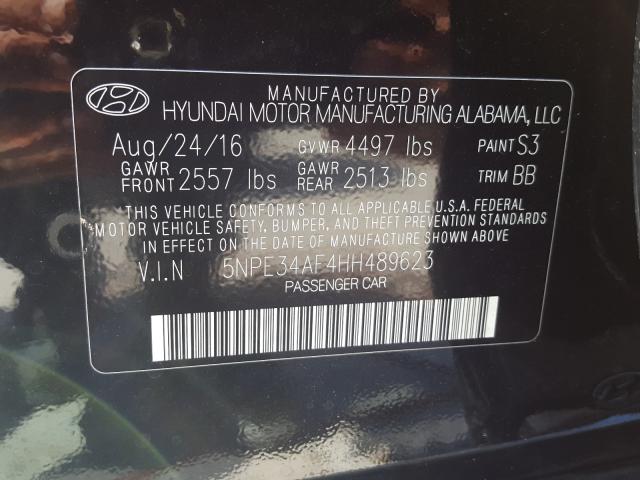 Photo 9 VIN: 5NPE34AF4HH489623 - HYUNDAI SONATA SPO 