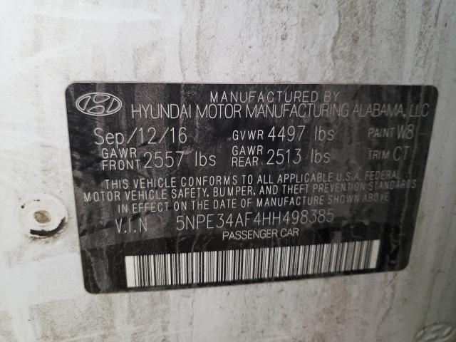 Photo 9 VIN: 5NPE34AF4HH498385 - HYUNDAI SONATA SPO 