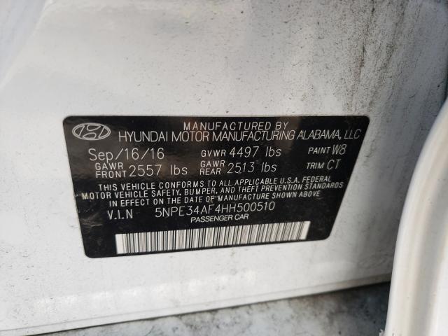 Photo 9 VIN: 5NPE34AF4HH500510 - HYUNDAI SONATA SPO 