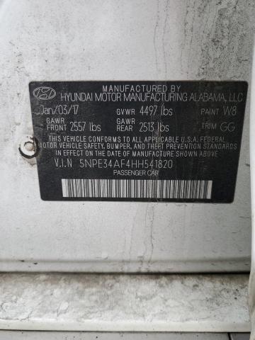 Photo 12 VIN: 5NPE34AF4HH541820 - HYUNDAI SONATA 