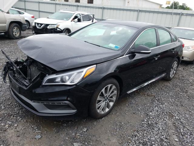 Photo 1 VIN: 5NPE34AF4HH545298 - HYUNDAI SONATA SPO 