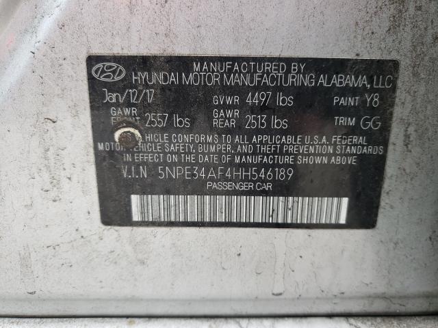 Photo 9 VIN: 5NPE34AF4HH546189 - HYUNDAI SONATA SPO 