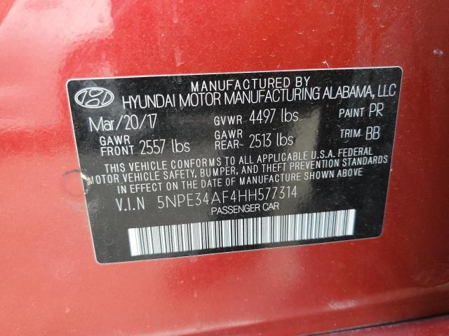 Photo 9 VIN: 5NPE34AF4HH577314 - HYUNDAI SONATA SPO 