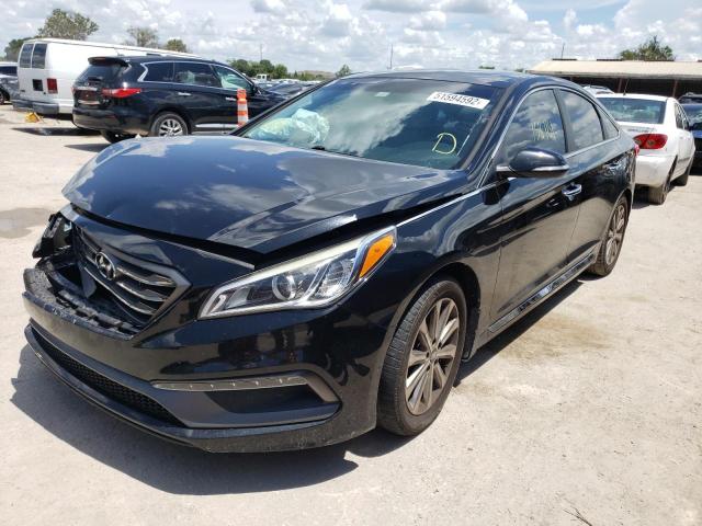 Photo 1 VIN: 5NPE34AF4HH583758 - HYUNDAI SONATA SPO 