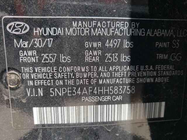 Photo 9 VIN: 5NPE34AF4HH583758 - HYUNDAI SONATA SPO 