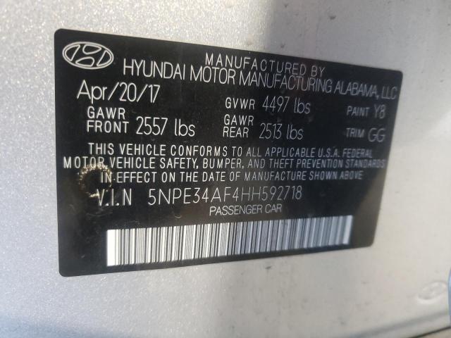 Photo 9 VIN: 5NPE34AF4HH592718 - HYUNDAI SONATA SPO 