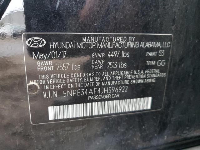 Photo 12 VIN: 5NPE34AF4JH596922 - HYUNDAI SONATA 