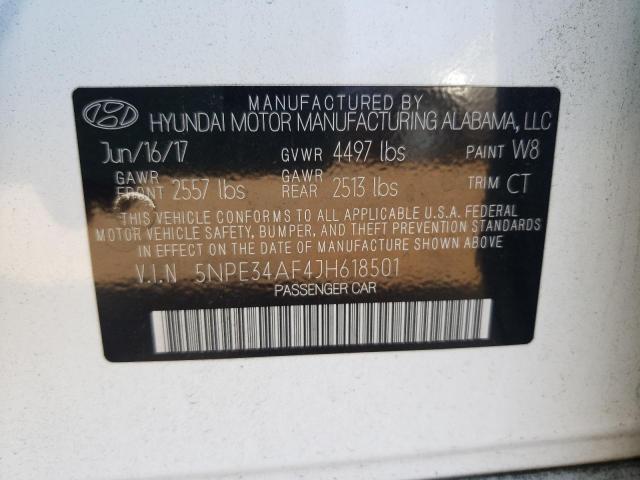 Photo 9 VIN: 5NPE34AF4JH618501 - HYUNDAI SONATA SPO 