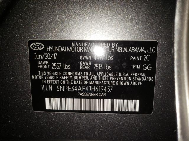 Photo 9 VIN: 5NPE34AF4JH619437 - HYUNDAI SONATA SPO 