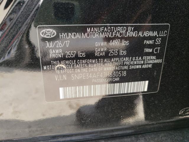 Photo 9 VIN: 5NPE34AF4JH630518 - HYUNDAI SONATA SPO 