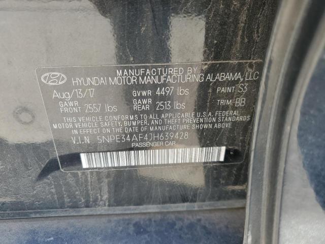 Photo 11 VIN: 5NPE34AF4JH639428 - HYUNDAI SONATA 