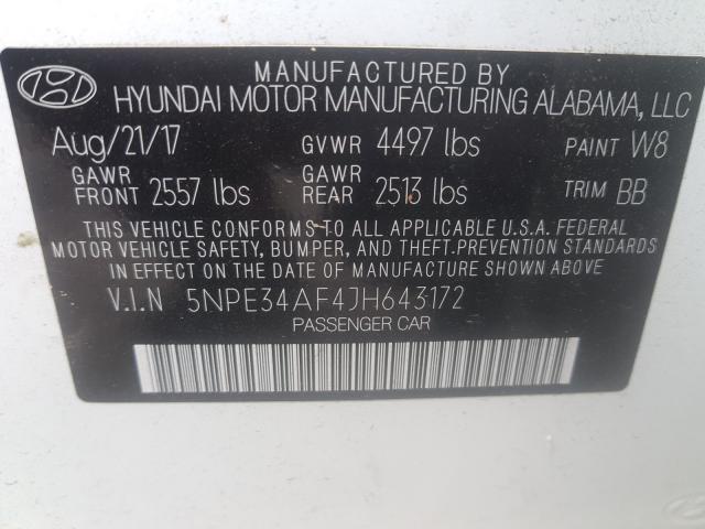 Photo 9 VIN: 5NPE34AF4JH643172 - HYUNDAI SONATA SPO 