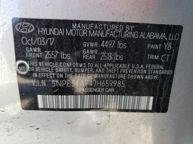 Photo 9 VIN: 5NPE34AF4JH659985 - HYUNDAI SONATA SPO 