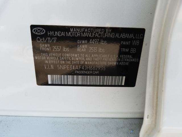 Photo 9 VIN: 5NPE34AF4JH662935 - HYUNDAI SONATA SPO 