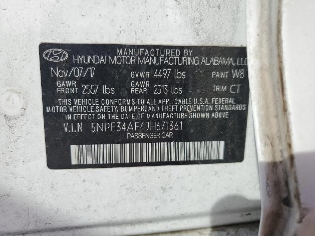 Photo 12 VIN: 5NPE34AF4JH671361 - HYUNDAI SONATA SPO 