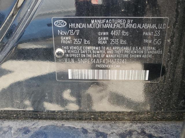 Photo 11 VIN: 5NPE34AF4JH673241 - HYUNDAI SONATA SPO 