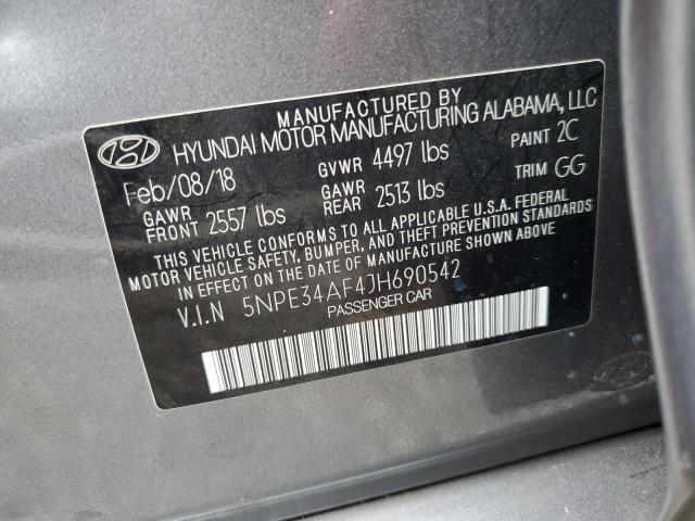 Photo 12 VIN: 5NPE34AF4JH690542 - HYUNDAI SONATA SPO 