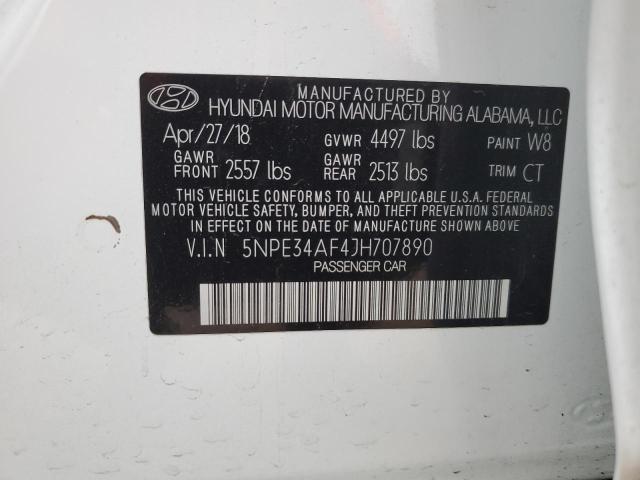 Photo 11 VIN: 5NPE34AF4JH707890 - HYUNDAI SONATA 