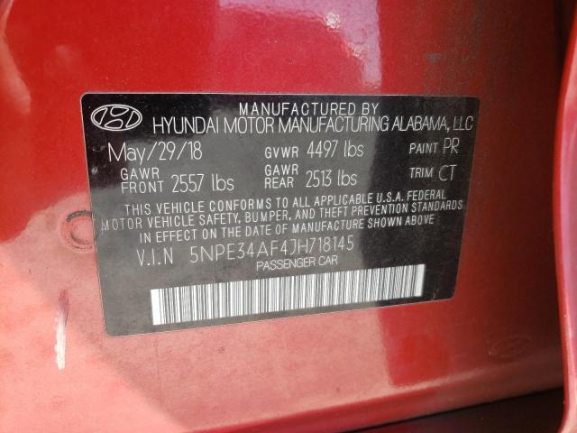 Photo 11 VIN: 5NPE34AF4JH718145 - HYUNDAI SONATA SPO 