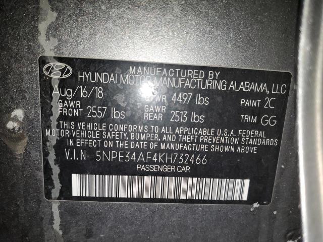 Photo 11 VIN: 5NPE34AF4KH732466 - HYUNDAI SONATA LIM 