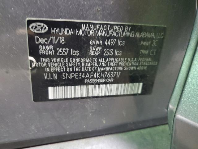 Photo 11 VIN: 5NPE34AF4KH763717 - HYUNDAI SONATA 