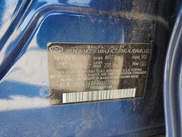 Photo 11 VIN: 5NPE34AF4KH772966 - HYUNDAI SONATA 