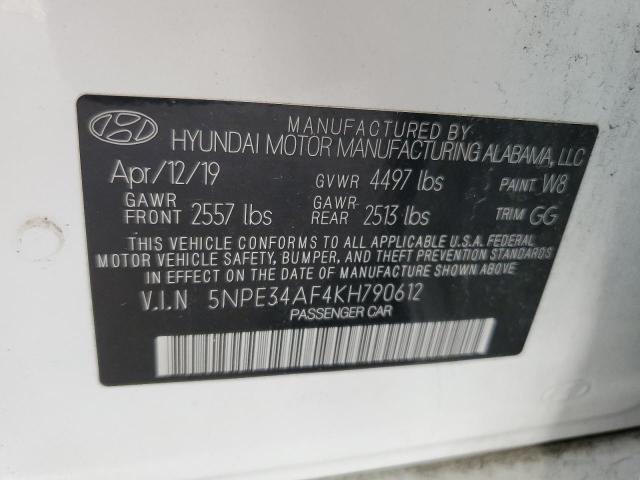 Photo 12 VIN: 5NPE34AF4KH790612 - HYUNDAI SONATA LIM 