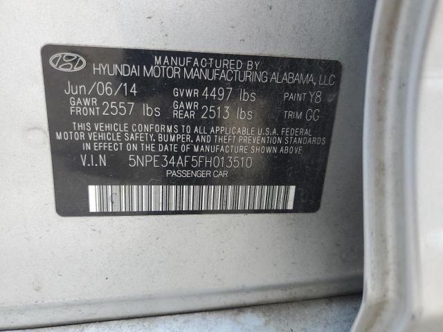 Photo 11 VIN: 5NPE34AF5FH013510 - HYUNDAI SONATA SPO 