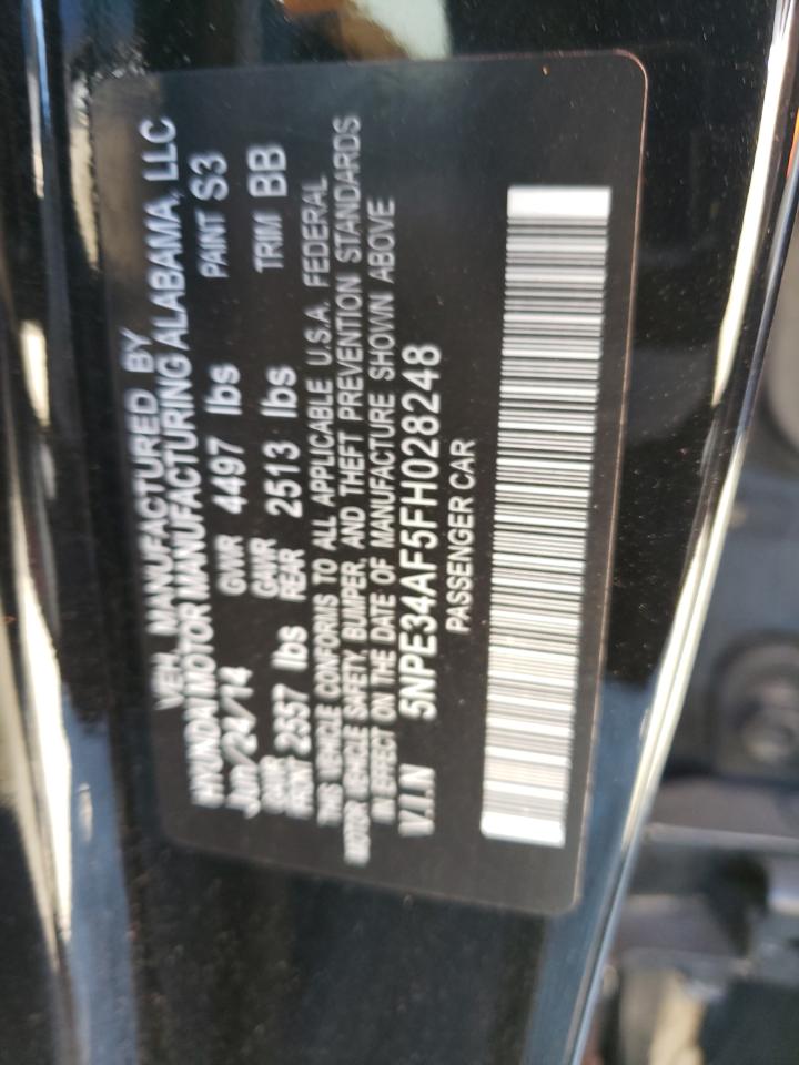 Photo 11 VIN: 5NPE34AF5FH028248 - HYUNDAI SONATA 