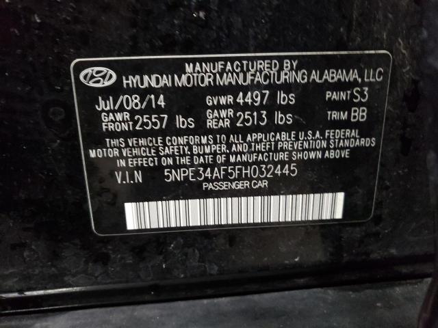 Photo 9 VIN: 5NPE34AF5FH032445 - HYUNDAI SONATA SPO 