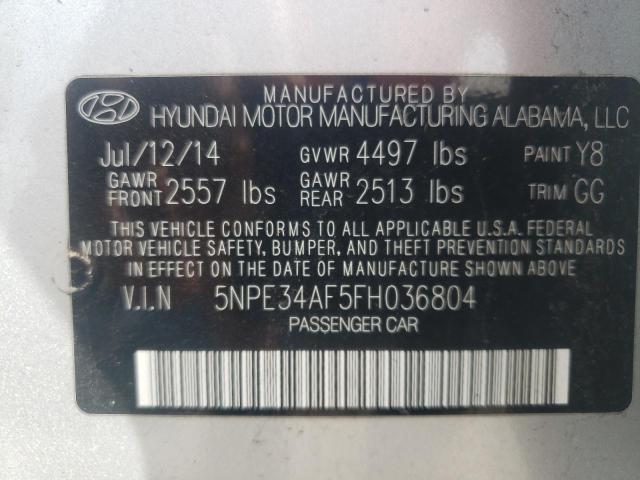 Photo 9 VIN: 5NPE34AF5FH036804 - HYUNDAI SONATA SPO 