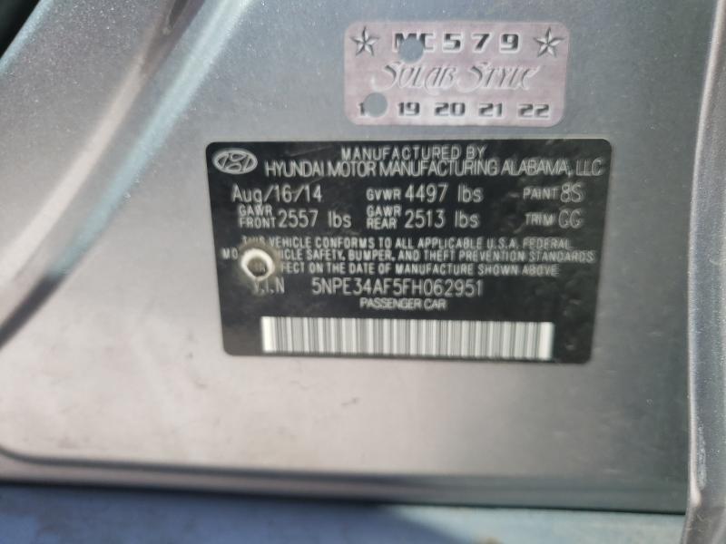 Photo 9 VIN: 5NPE34AF5FH062951 - HYUNDAI SONATA SPO 