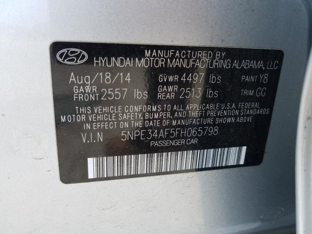 Photo 9 VIN: 5NPE34AF5FH065798 - HYUNDAI SONATA SPO 