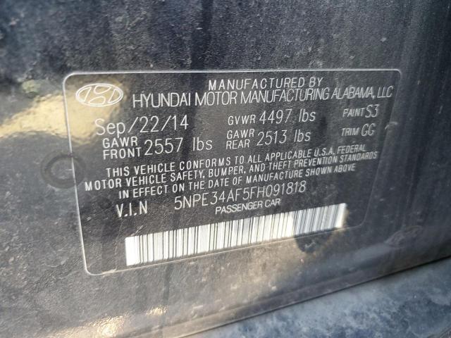 Photo 11 VIN: 5NPE34AF5FH091818 - HYUNDAI SONATA 