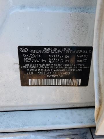 Photo 11 VIN: 5NPE34AF5FH097408 - HYUNDAI SONATA SPO 