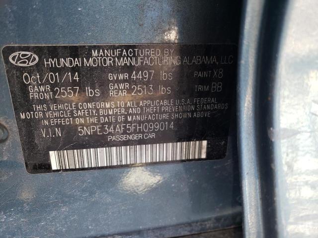 Photo 11 VIN: 5NPE34AF5FH099014 - HYUNDAI SONATA 