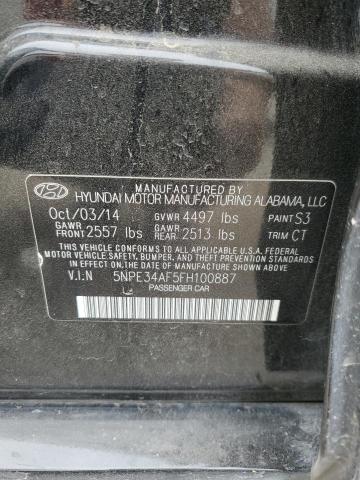 Photo 11 VIN: 5NPE34AF5FH100887 - HYUNDAI SONATA 