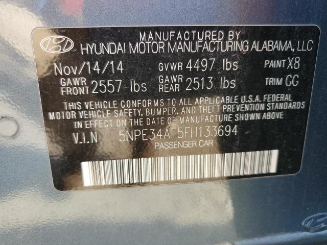 Photo 11 VIN: 5NPE34AF5FH133694 - HYUNDAI SONATA 