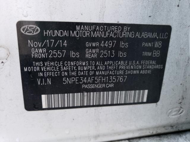 Photo 9 VIN: 5NPE34AF5FH135767 - HYUNDAI SONATA 