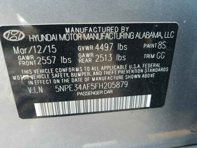 Photo 9 VIN: 5NPE34AF5FH205879 - HYUNDAI SONATA SPO 