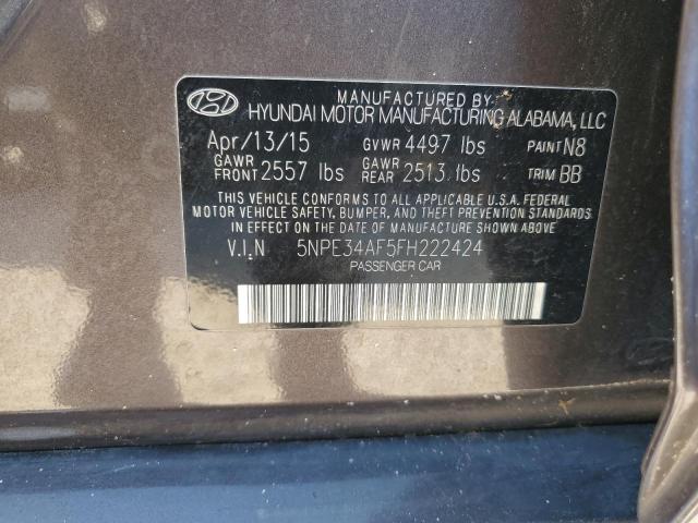 Photo 11 VIN: 5NPE34AF5FH222424 - HYUNDAI SONATA SPO 