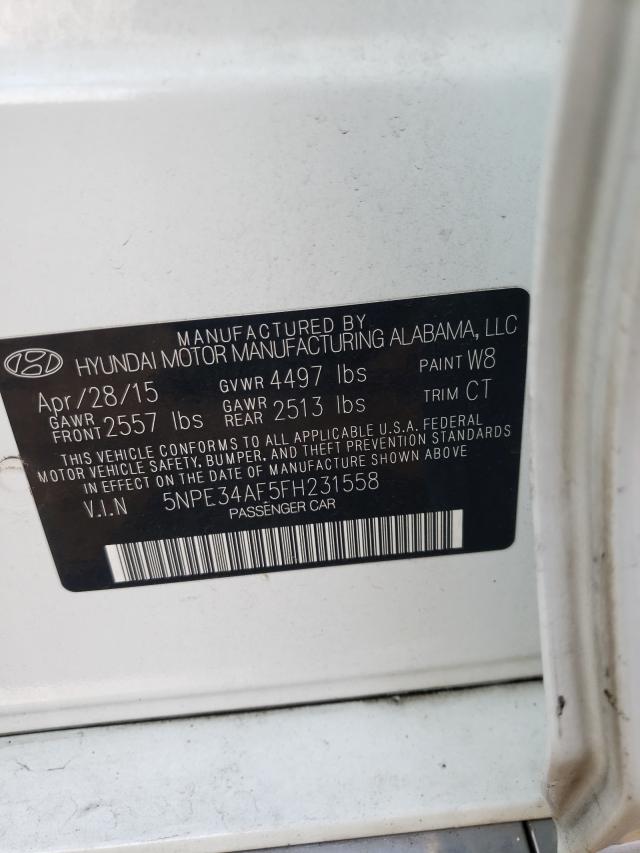 Photo 9 VIN: 5NPE34AF5FH231558 - HYUNDAI SONATA SPO 