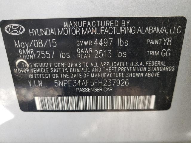 Photo 9 VIN: 5NPE34AF5FH237926 - HYUNDAI SONATA SPO 